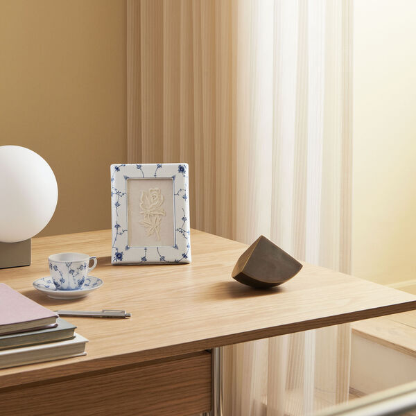 Musselmalet gerippter Bilderrahmen, Royal Copenhagen