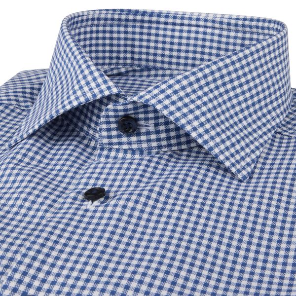 Slimline C75 RM cuff, dark blue check, Stenströms