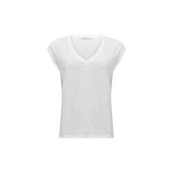 CC Heart Basic T-Shirt mit V-Ausschnitt, white, Coster Copenhagen
