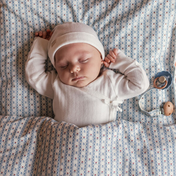 Bed Linen Baby, floral stripe, MarMar Copenhagen