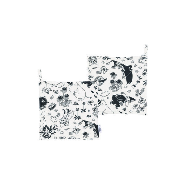 Moomin Pot holder 2 pcs, off-white, Moomin Arabia