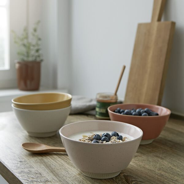 Colorit Schale &Oslash; 14 cm, Koralle, Knabstrup Keramik