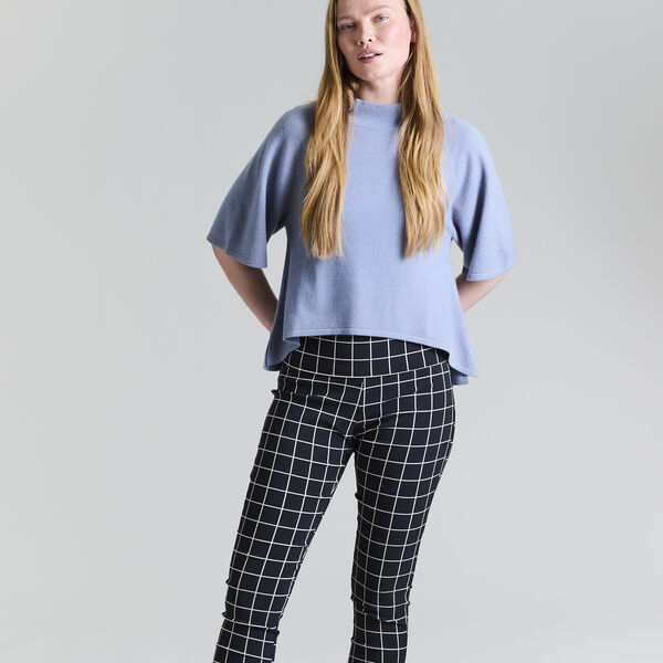 Cloud-Kaschmir hochgeschlossene Bluse, steel blue, BITTE KAI RAND