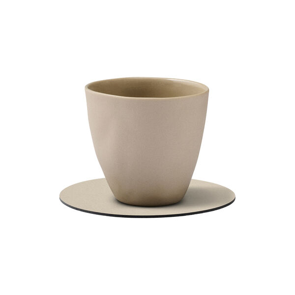 Serene glass mat Circle, cream, LIND DNA