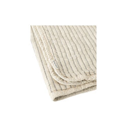 Faye Bedspread, ivory stripe, Studio Feder