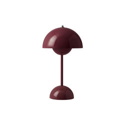 Flowerpot VP9 Portable Table Lamp, dark plum, &Tradition