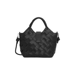 Braided Handbag, black, Ilse Jacobsen Hornb&aelig;k