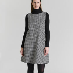 Chesu ärmelloses Kleid, black/ivory pepita, BITTE KAI RAND