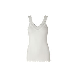 Organic Top w/ Lace , ivory, Rosemunde