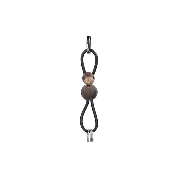 Vogel-Schlüsselanhänger, schwarz, Kay Bojesen Denmark