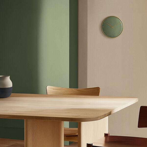 City Hall Wanduhr Medium, gr&uuml;n, Arne Jacobsen Clocks