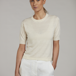Janet Knit Sweater, white, Stenstr&ouml;ms