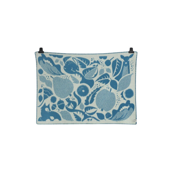 Skovbund Kinderplaid, blau/natur, Røros Tweed