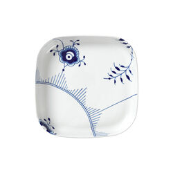 Ofenfeste Auflaufform Blau Mega Gerippt 30 x 30 cm, Royal Copenhagen