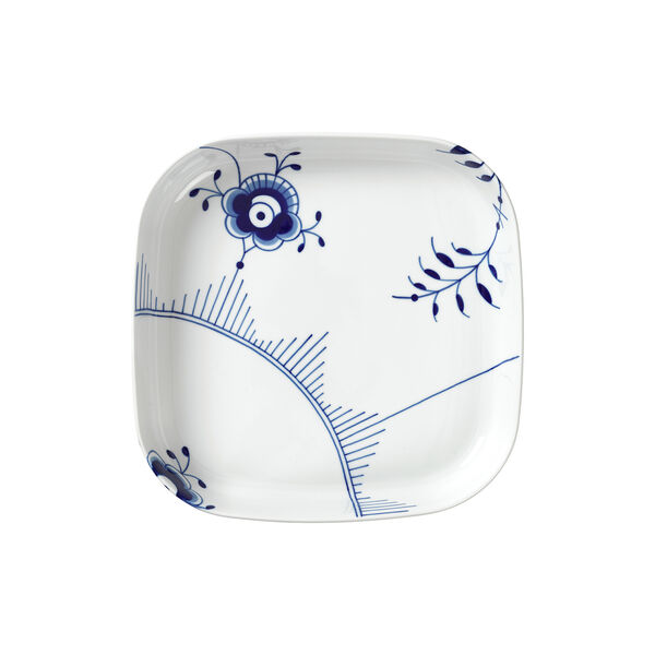 Ofenfeste Auflaufform Blau Mega Gerippt 30 x 30 cm, Royal Copenhagen