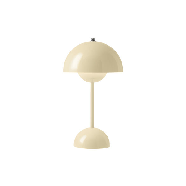 Flowerpot VP9 Portable Table Lamp, ivory, &Tradition