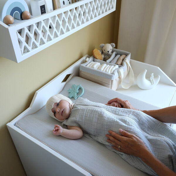 Wickelaufbewahrung im 2er-Pack, classic stripes blue, Cam Cam Copenhagen