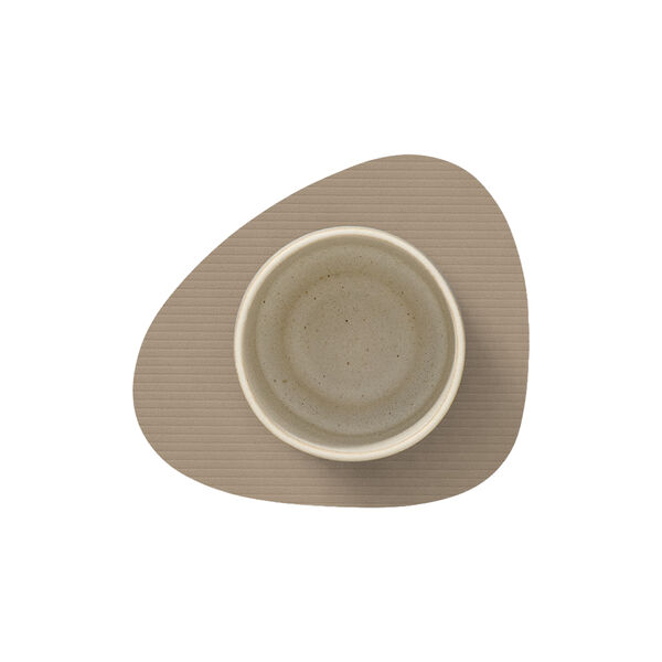 Corduroy glass mat Curve, clay brown, LIND DNA