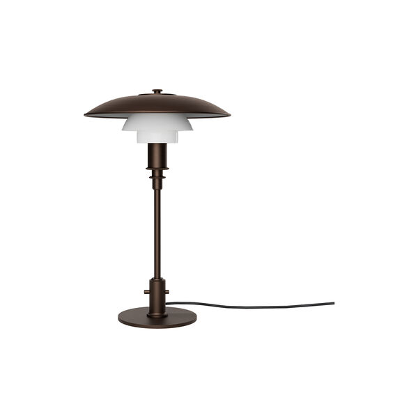 PH 3/2 Table Lamp, aged brass/opal glass, Louis Poulsen