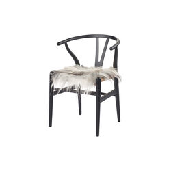 Isländisches Lammfell-Sitzkissen, natural grey, NATURES Collection