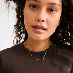 BETWEEN necklace, gold plated, Pilgrim