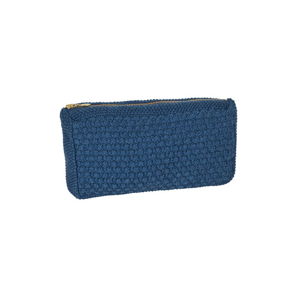 Knitted Clutch Petra, dark blue melange, By LOHN