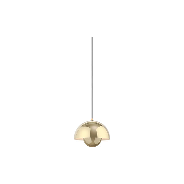 Flowerpot VP1 Pendant, brass-plated, &Tradition