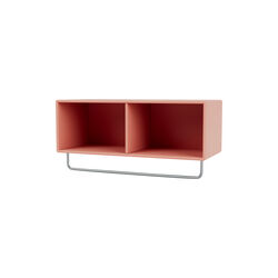 COAT Shelf with Clothes Rack, 151 rhubarb, Montana Furniture