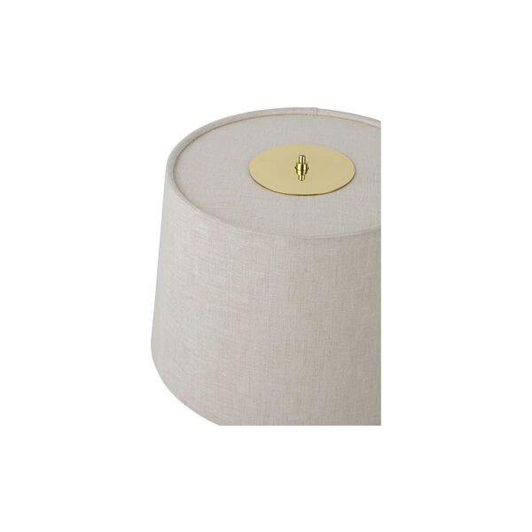 9205 Tischlampe, Messing/Leinwand, GUBI