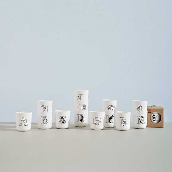 Moomin ABC Tasse S, moomin white, RIG-TIG
