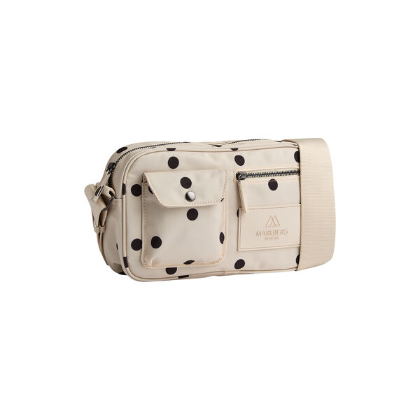 DarlaMBG Umh&auml;ngetasche. Monochrom, Polka Dots, creme, Markberg