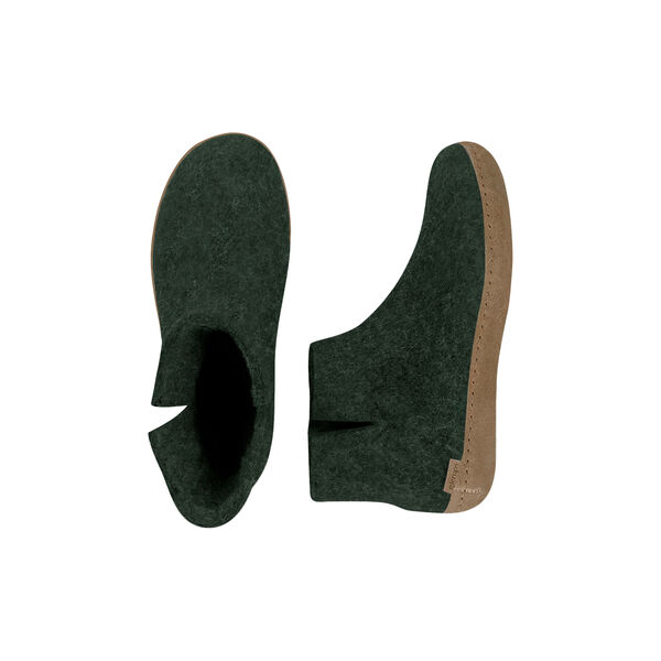 Filzstiefelette, waldgrün, Glerups