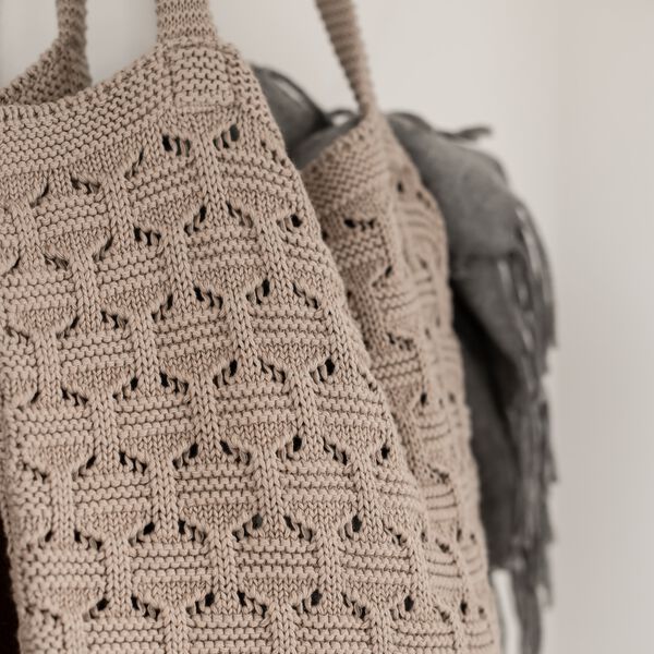 Knitted Bag, husted violet, By LOHN