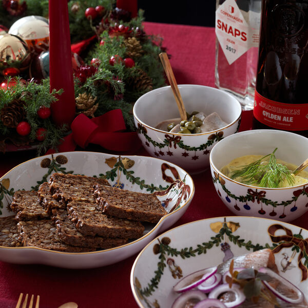 Stjerne Riflet Jul Schale 30 cl, 2 St&uuml;ck, Royal Copenhagen