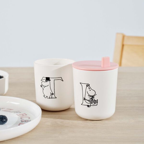 Moomin ABC Tasse T, moomin white, RIG-TIG