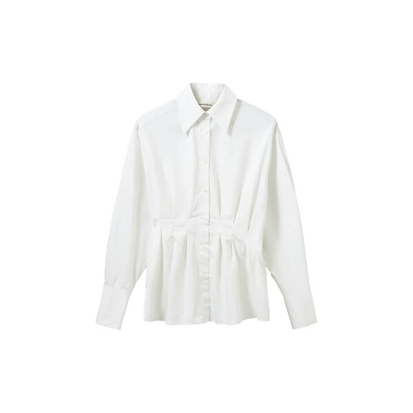 MIKRASW FITTED SHIRT WITH PLEATS, off white, Sofie Schnoor