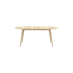 PLAYdinner Lamé Dining Table with Extension, soap treated oak, Bruunmunch Furniture