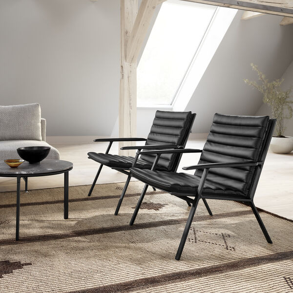 VIPP456 Sessel, schwarz/schwarz, Vipp