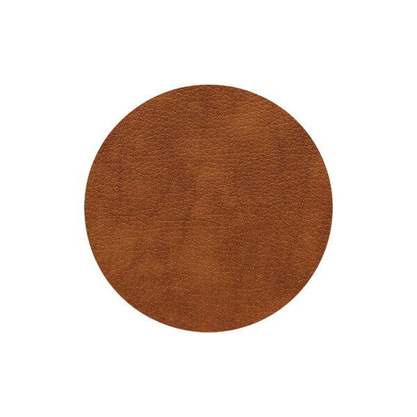 Bull glass mat Circle, cognac, LIND DNA