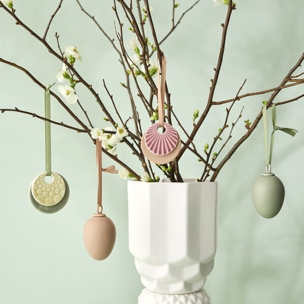 S&uuml;&szlig;e Geschichten Ornamente 2 Stk, rosa, Dottir Nordic Design