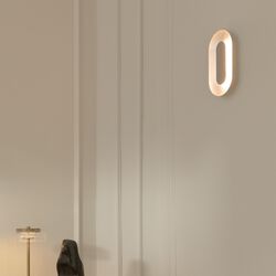 Sasi Small Wall Lamp, silver, Nuura