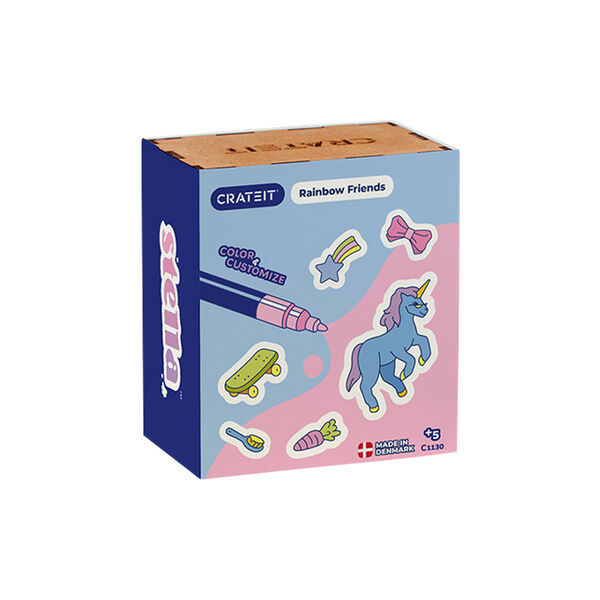 Unicorn Wooden Toy | Rainbow Friends, Crateit