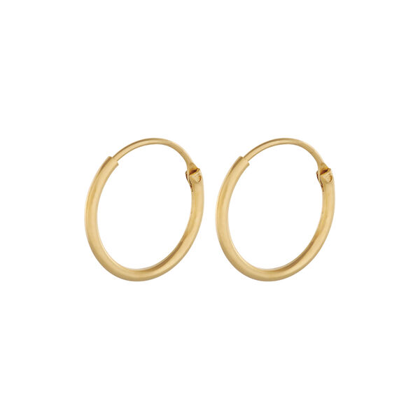 Tiny Plain Hoop Ohrringe, gold, Pernille Corydon Jewellery
