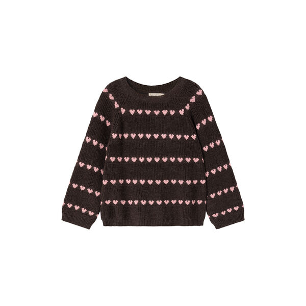 Torin Knitted Sweater, rose frosting hearts, MarMar Copenhagen