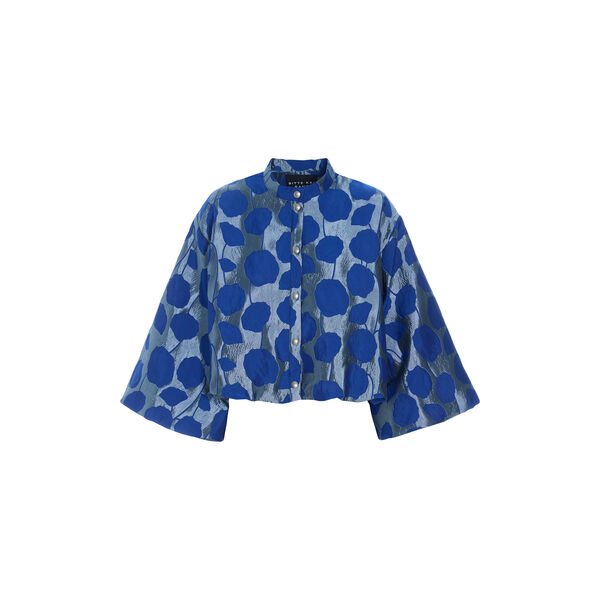 Flowerbomb short jacket, fresh blue flowerbomb, BITTE KAI RAND