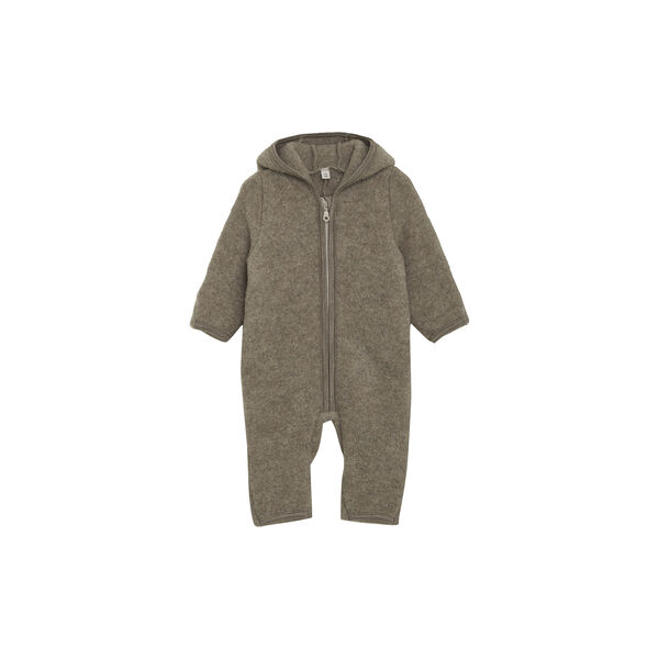 Pram Suit Ears Wool Fleece, savannah melange Pram Suit Ears Wool Fleece, savannah melange, HUTTEliHUT