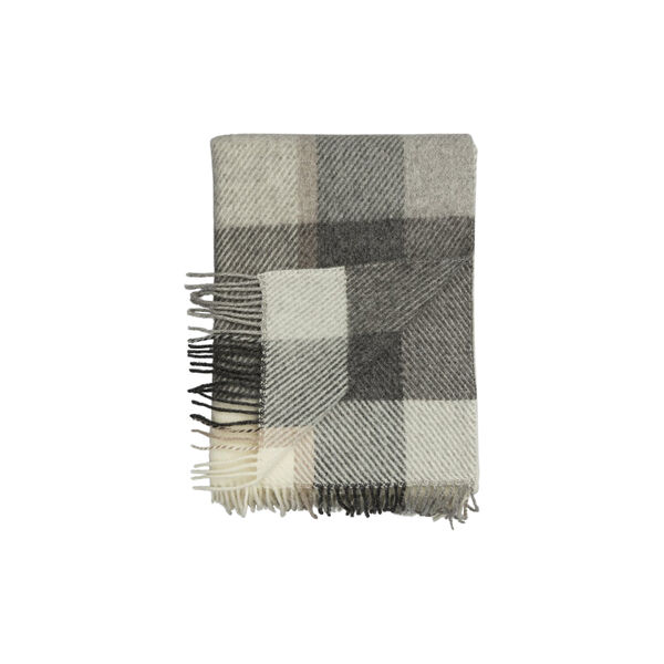 Myrull Plaid, natur, Røros Tweed