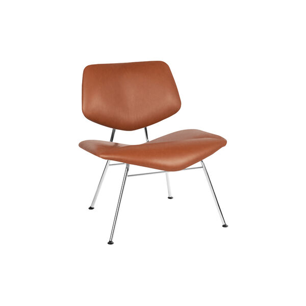 VL135 Cosy vollgepolsterter Loungesessel, Ultra 41574/Chrom, VERMUND