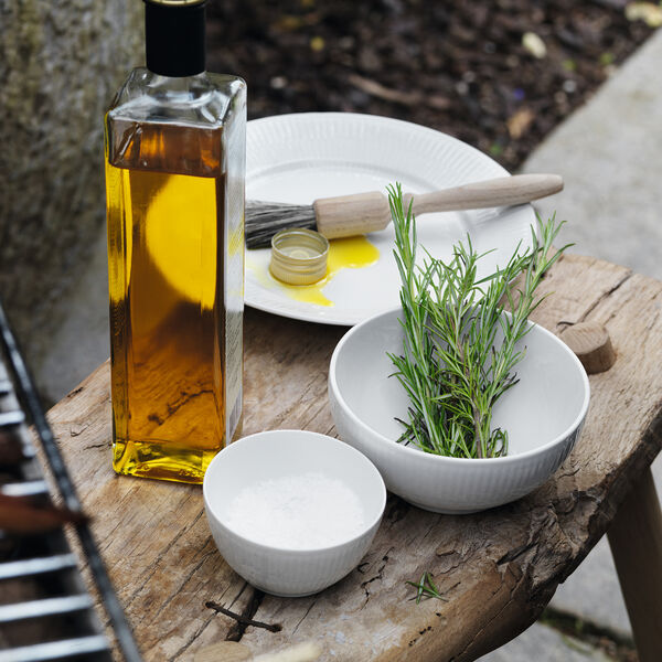 Wei&szlig;e geriffelte Sch&uuml;ssel 47 cl, Royal Copenhagen