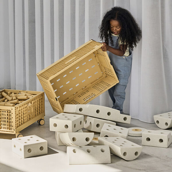 Storage Crate, honey yellow, MODU